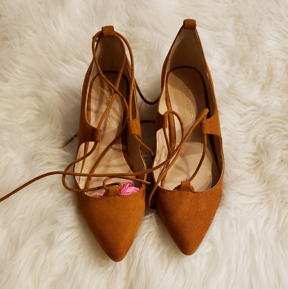 CHARLES DAVID  LACE UP PUMP HEELS👠 - Picture 2 of 5